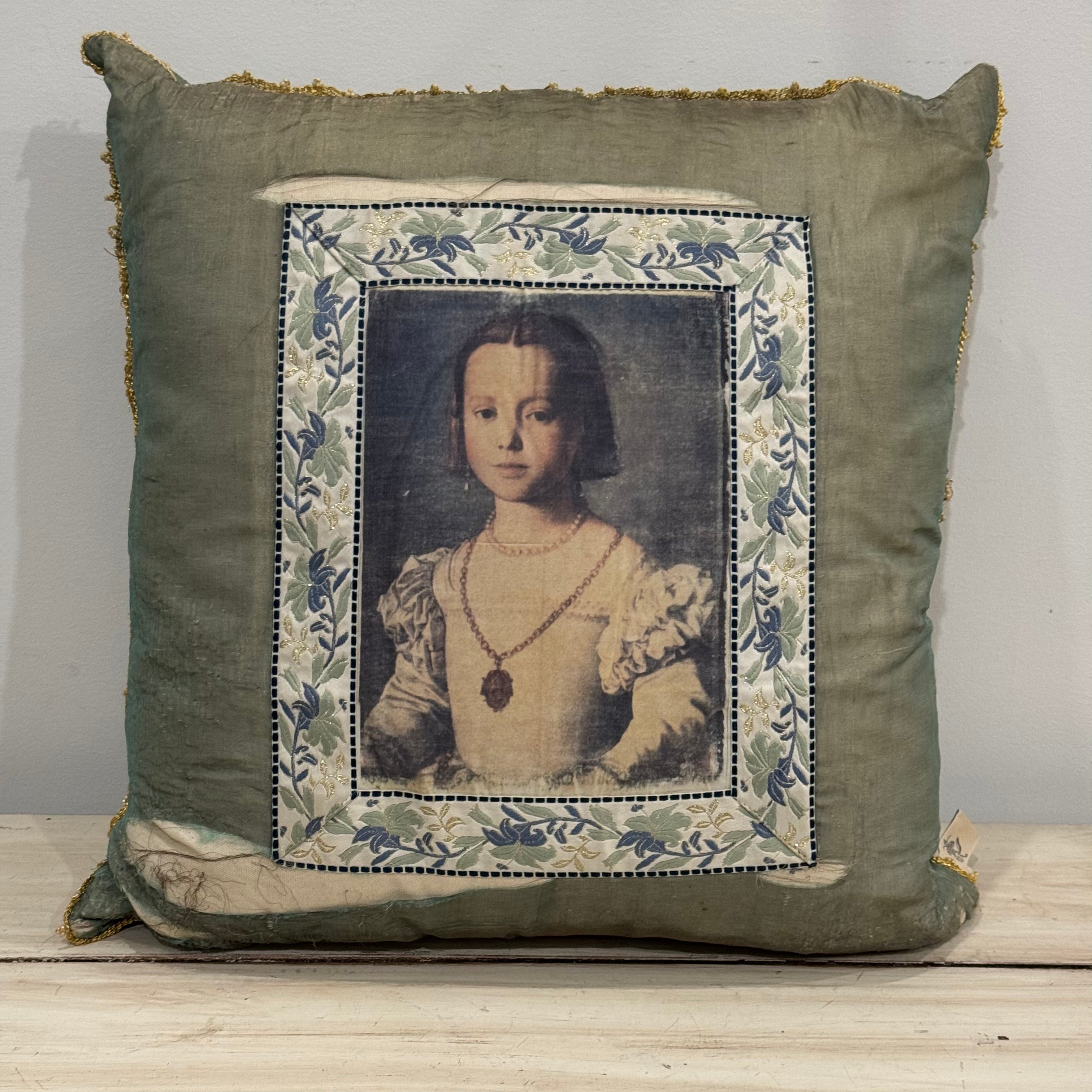 Vintage Silk Pillow