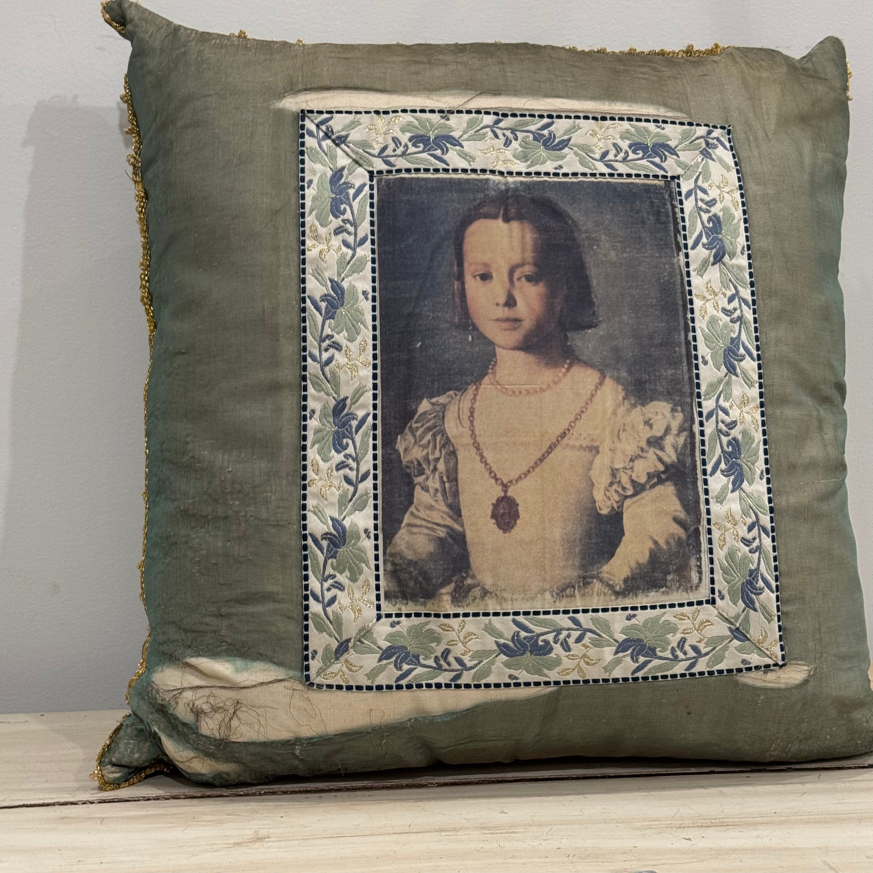 Vintage Silk Pillow