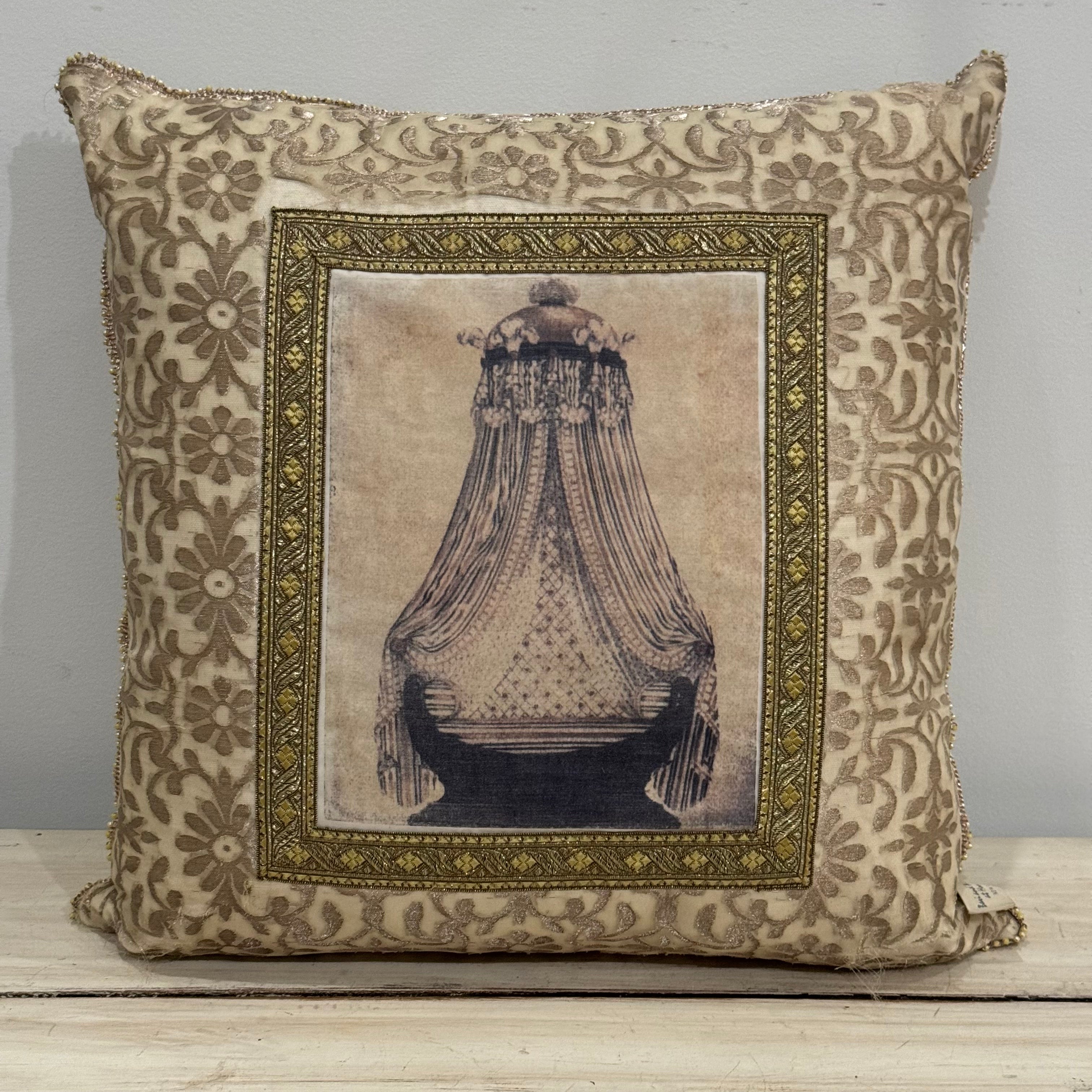 Vintage Silk Pillow