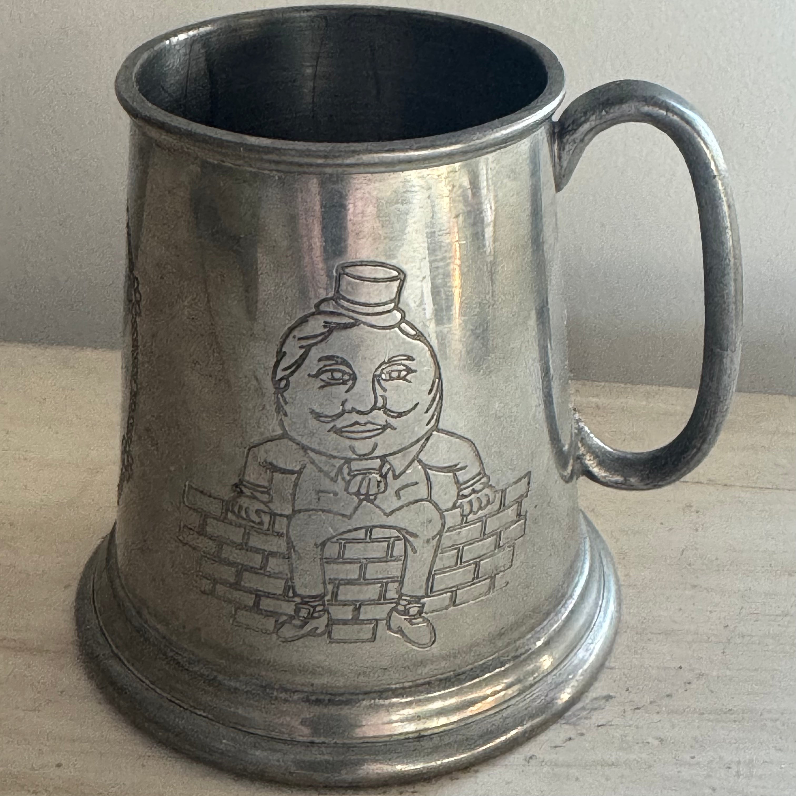English Humpty Dumpty Pewter Child’s Mug