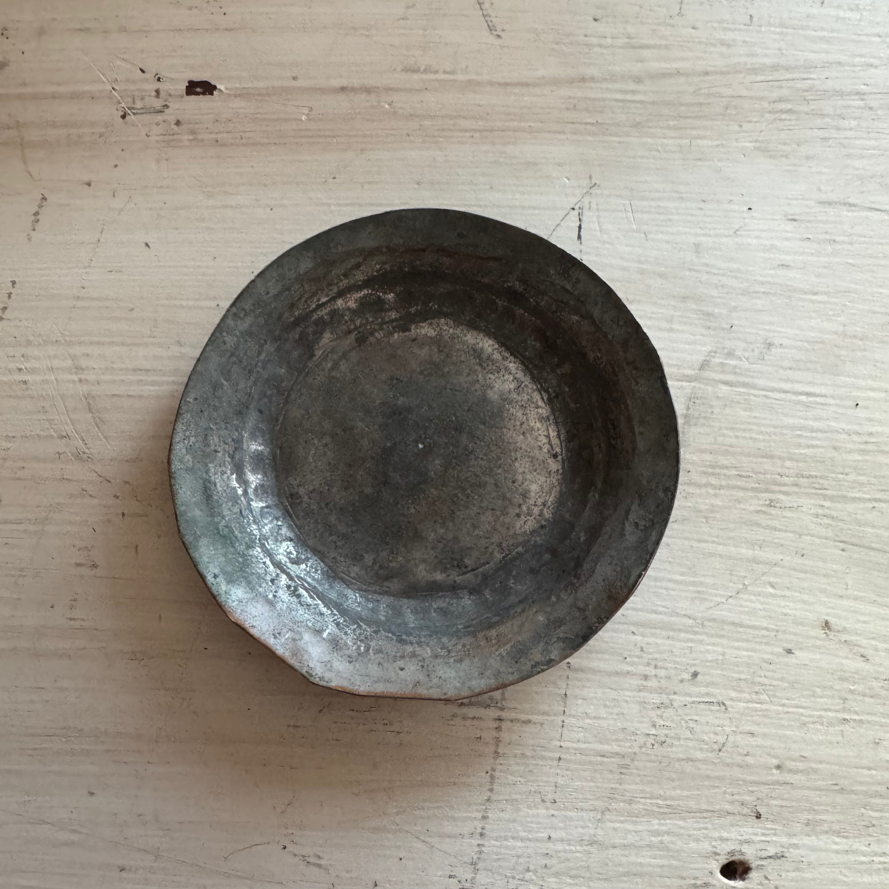 Small Tinned Copper Dish