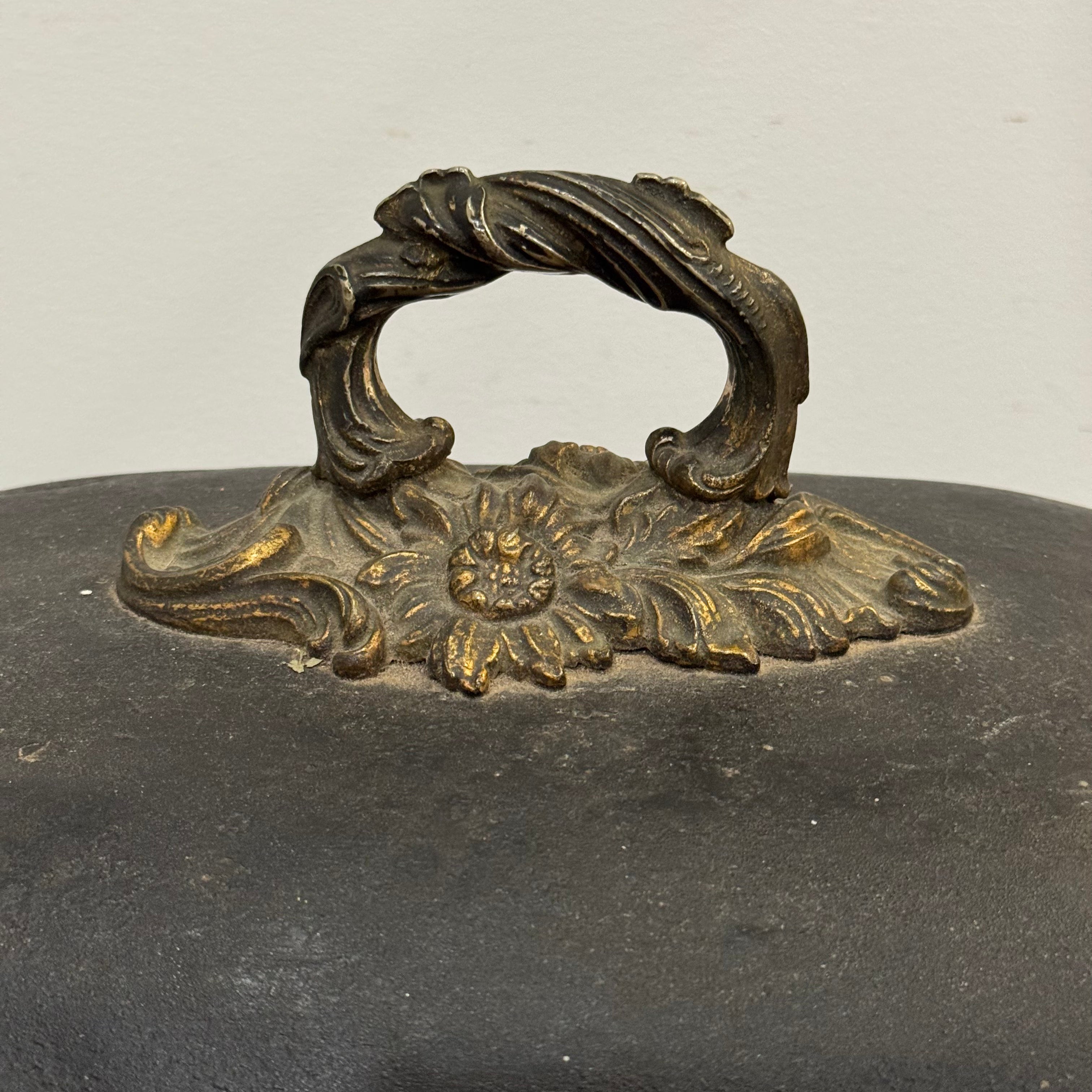 European Coal Scuttle with Brass Mounts