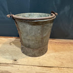 Antique English Galvanized Iron Bucket