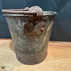 Antique English Galvanized Iron Bucket
