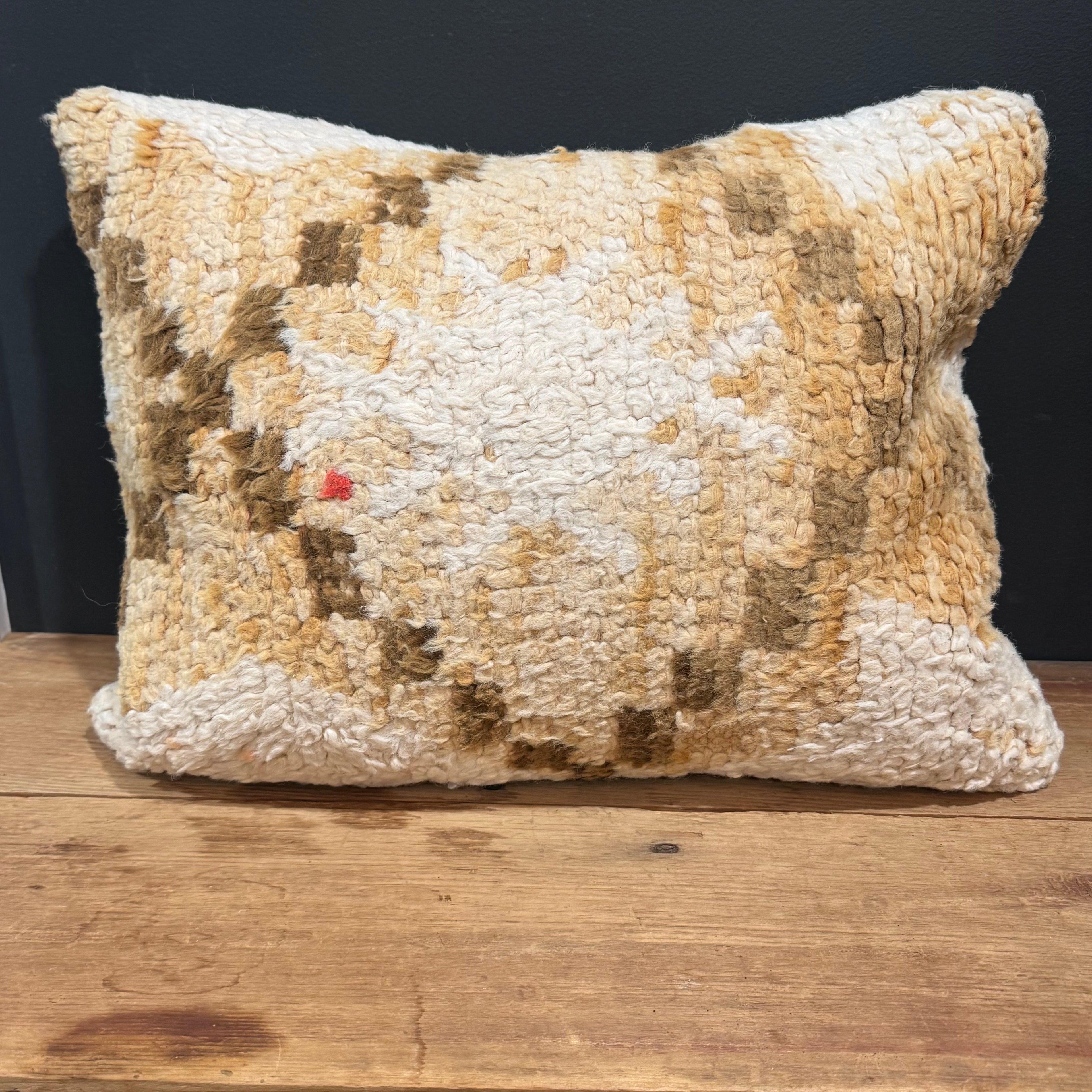 Vintage Wool Rug Pillow