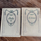 French Nelson Vellum Book Set, Paris, Set of Four