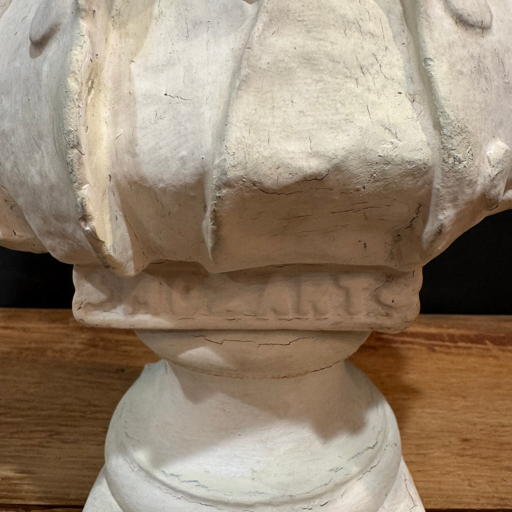 Classical Mozart Bust in Plaster