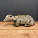 Vintage English Cast Stone Badger Garden