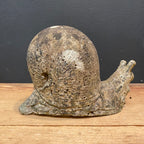 Vintage English Cast Stone Snail