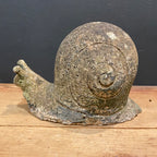 Vintage English Cast Stone Snail