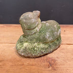 Vintage English Cast Stone Sow with Piglets