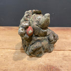 Vintage English Cast Stone Hedgehog with Apple