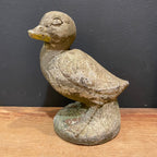 Vintage English Cast Stone Duck Garden Figure