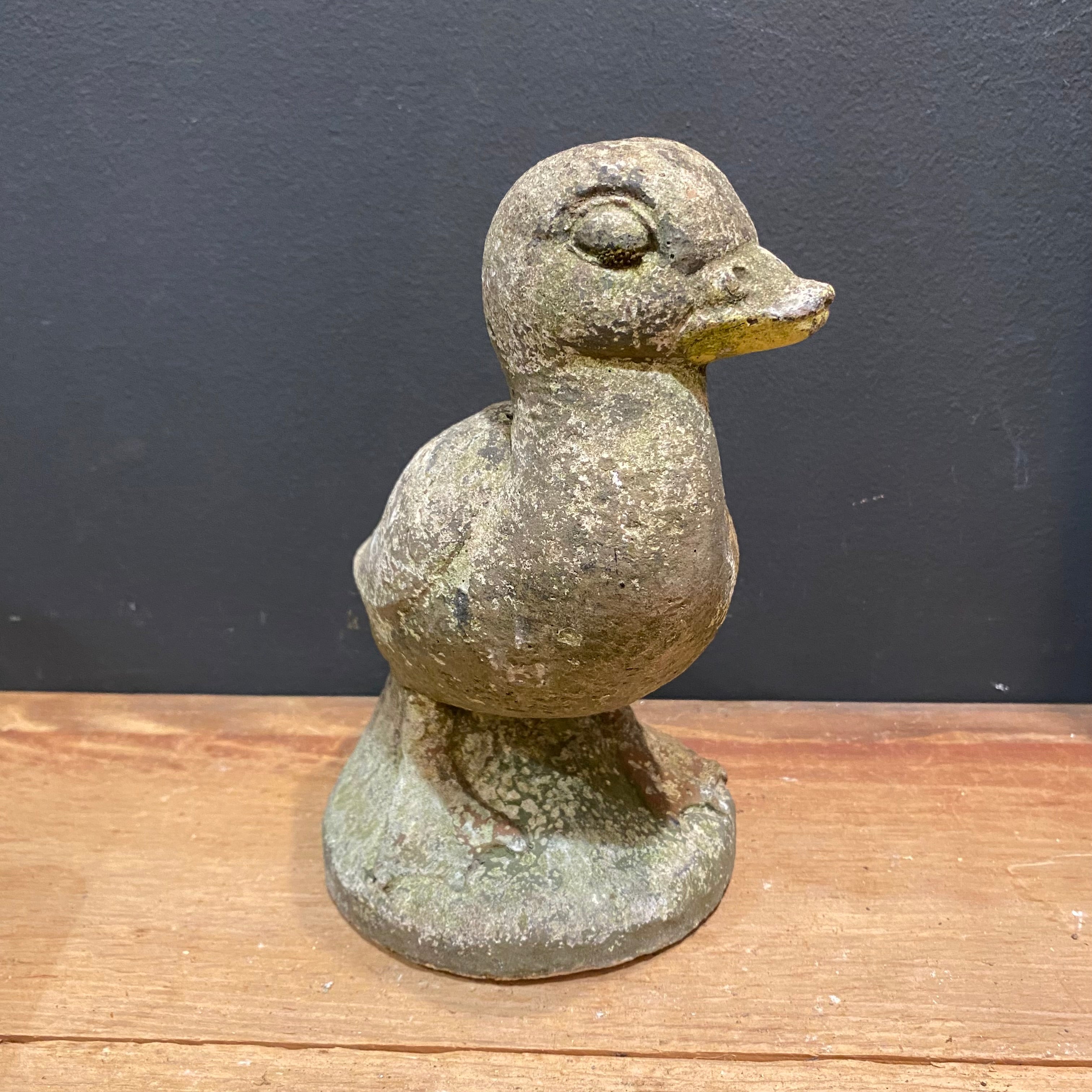Vintage English Cast Stone Duck Garden Figure