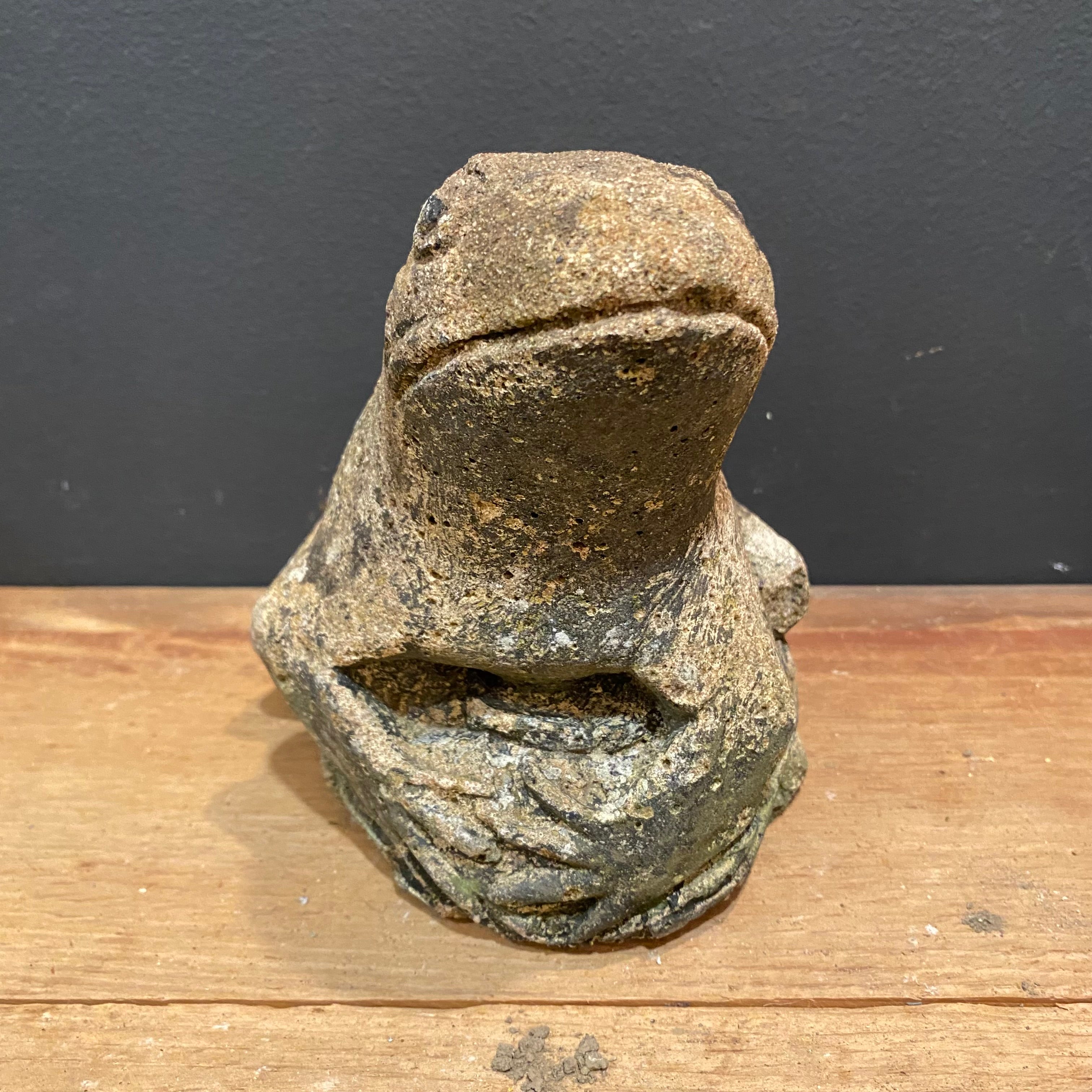 Vintage English Cast Stone Frog