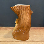 Hornsea Fauna Royal Fawn & Rabbit Tree Vase No. 86 – Made in England