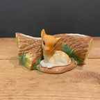 Hornsea Fauna Royal Fawn with Foliage Planter No. 24 – Made in England