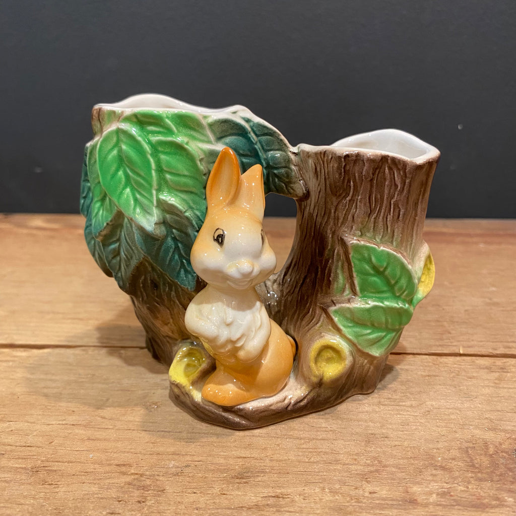 Hornsea Fauna Royal Rabbit Double Planter No. 25 – Made in England