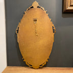 Vintage English Gilt Oval Wall Mirror