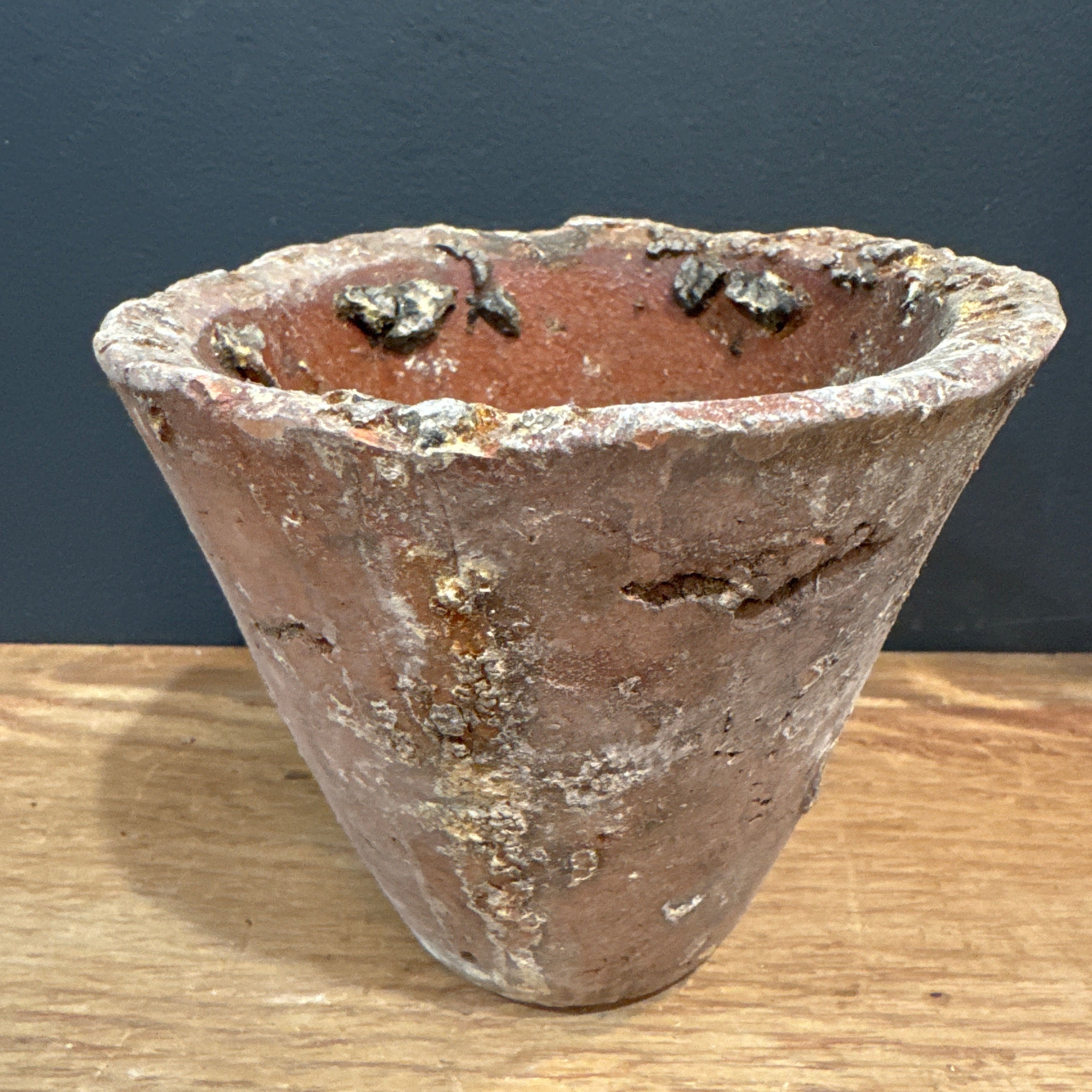 Antique French Pine Resin Collecting Pot