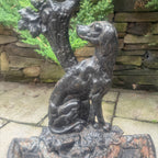 Antique Victorian Hunting Dog Umbrella and Walking Stick Stand
