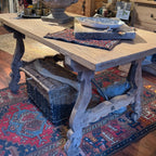 19th-Century Spanish Baroque Walnut Trestle Table