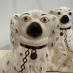 Antique English Staffordshire Spaniel Pair