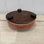 Antique English Rose Velvet Footstool