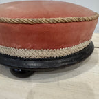 Antique English Rose Velvet Footstool