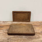 English Wooden Box with Tooled Detail