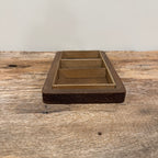 English Wooden Box with Tooled Detail