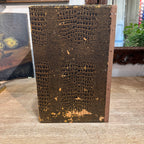 Vintage English Faux Crocodile Six-Drawer Filing Chest
