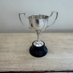 Vintage English Silver-Plated Two-Handled Trophy Cup