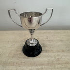 Vintage English Silver-Plated Two-Handled Trophy Cup
