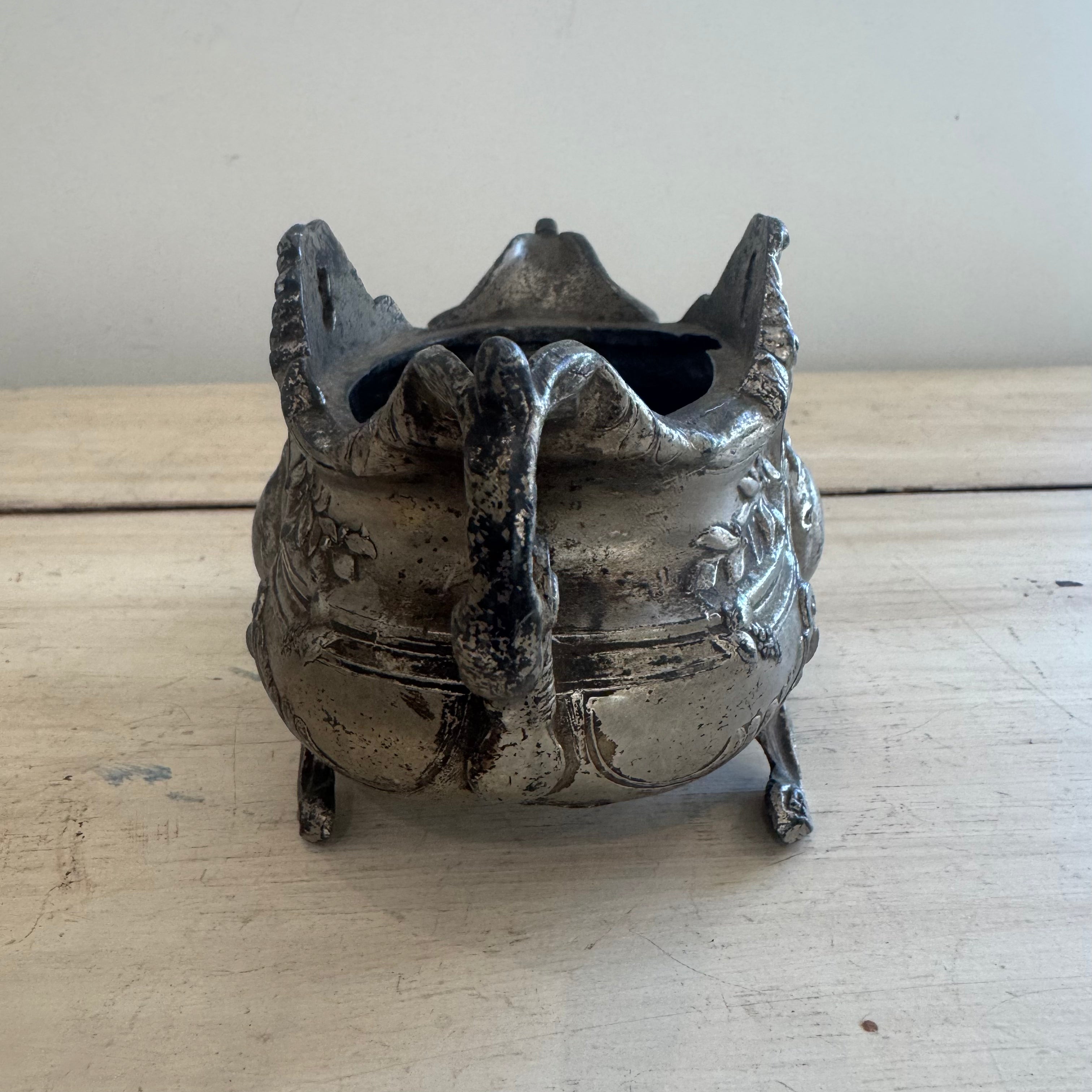 Vintage French Ornate Metal Jardinière