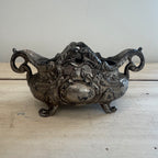 Vintage French Ornate Metal Jardinière