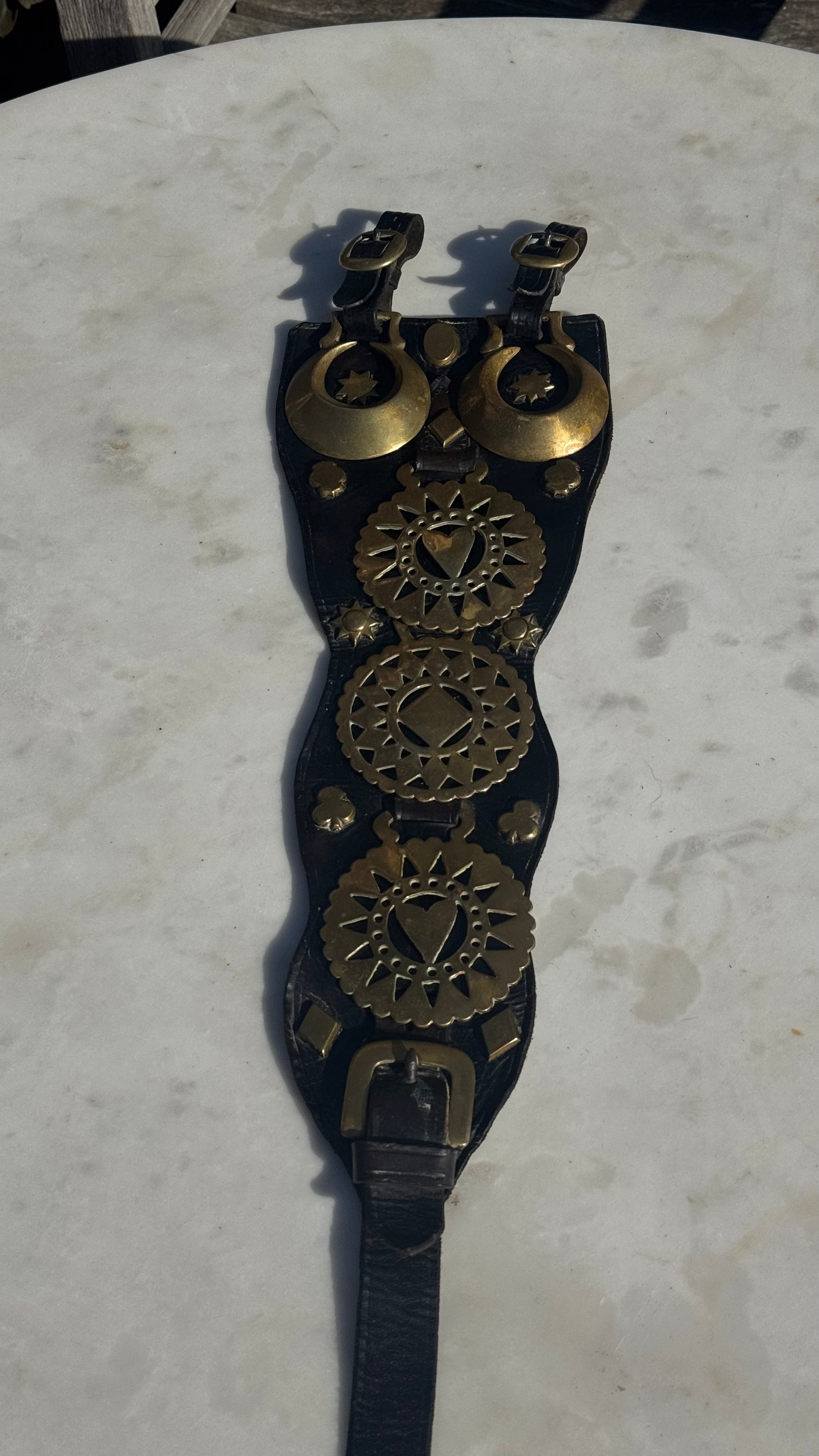Vintage English Horse Brass Martingale