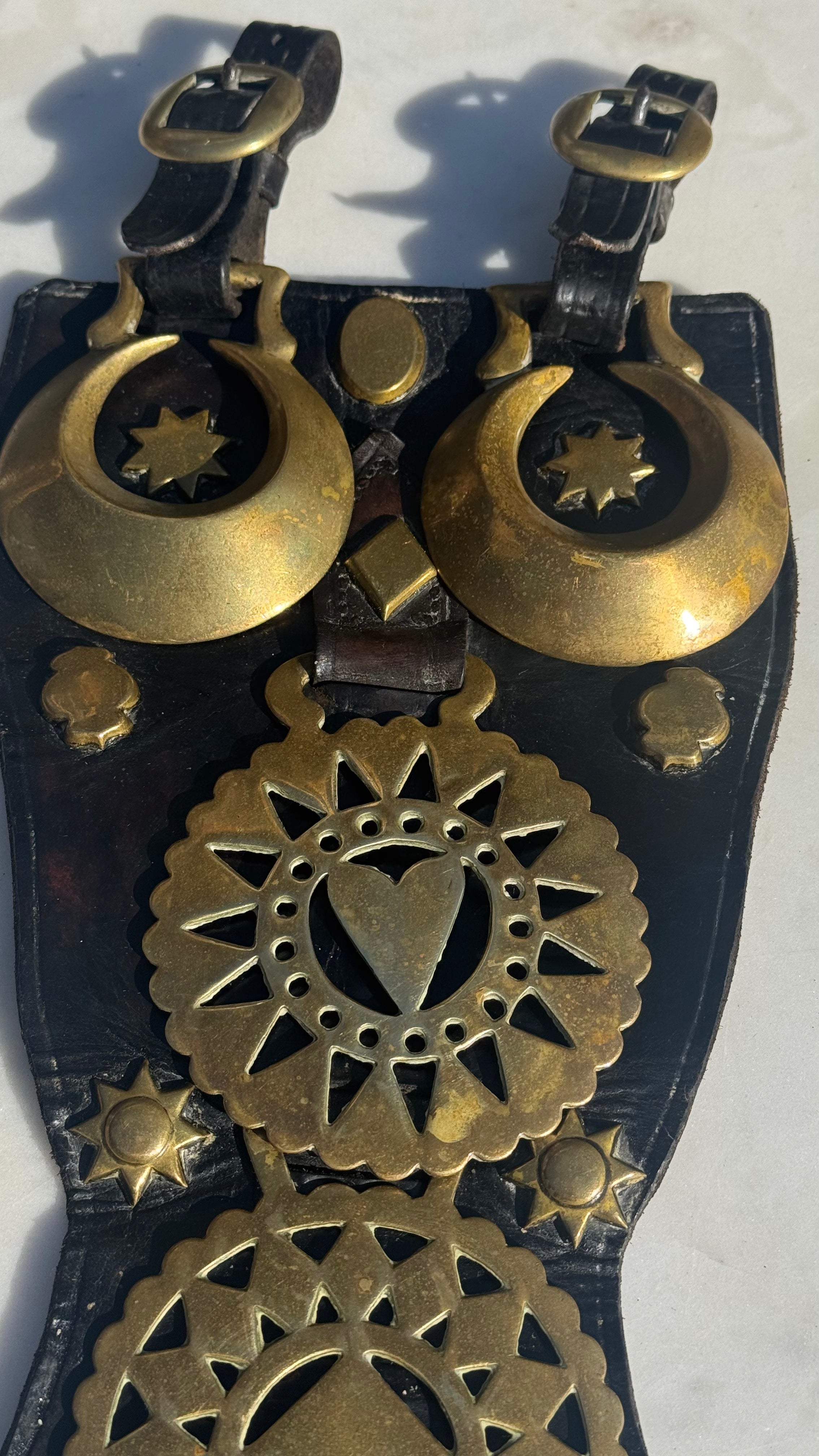 Vintage English Horse Brass Martingale