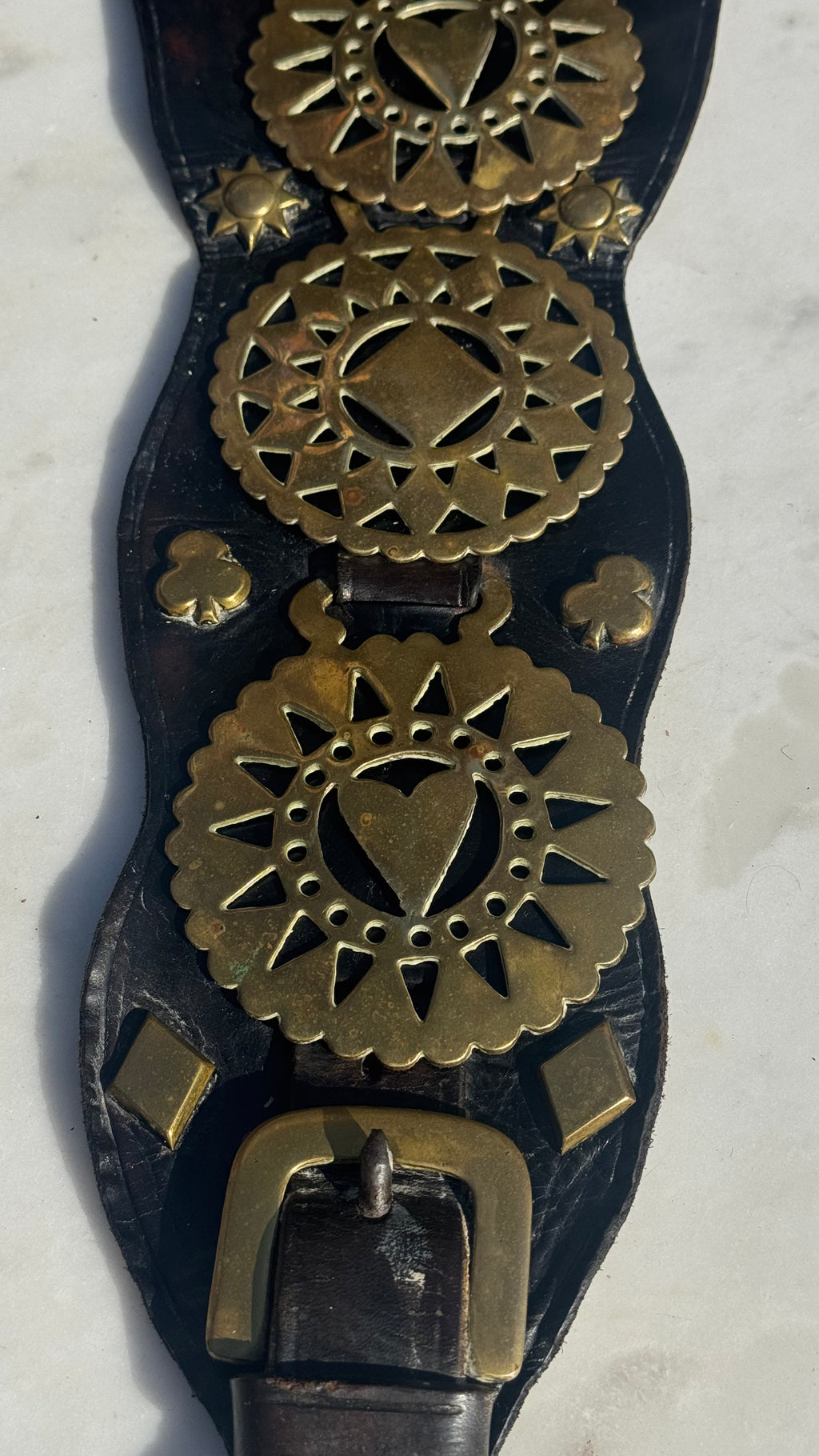 Vintage English Horse Brass Martingale