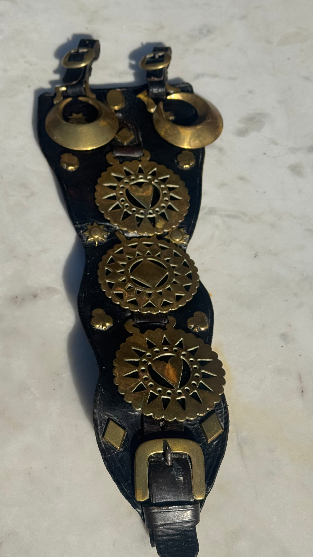 Vintage English Horse Brass Martingale