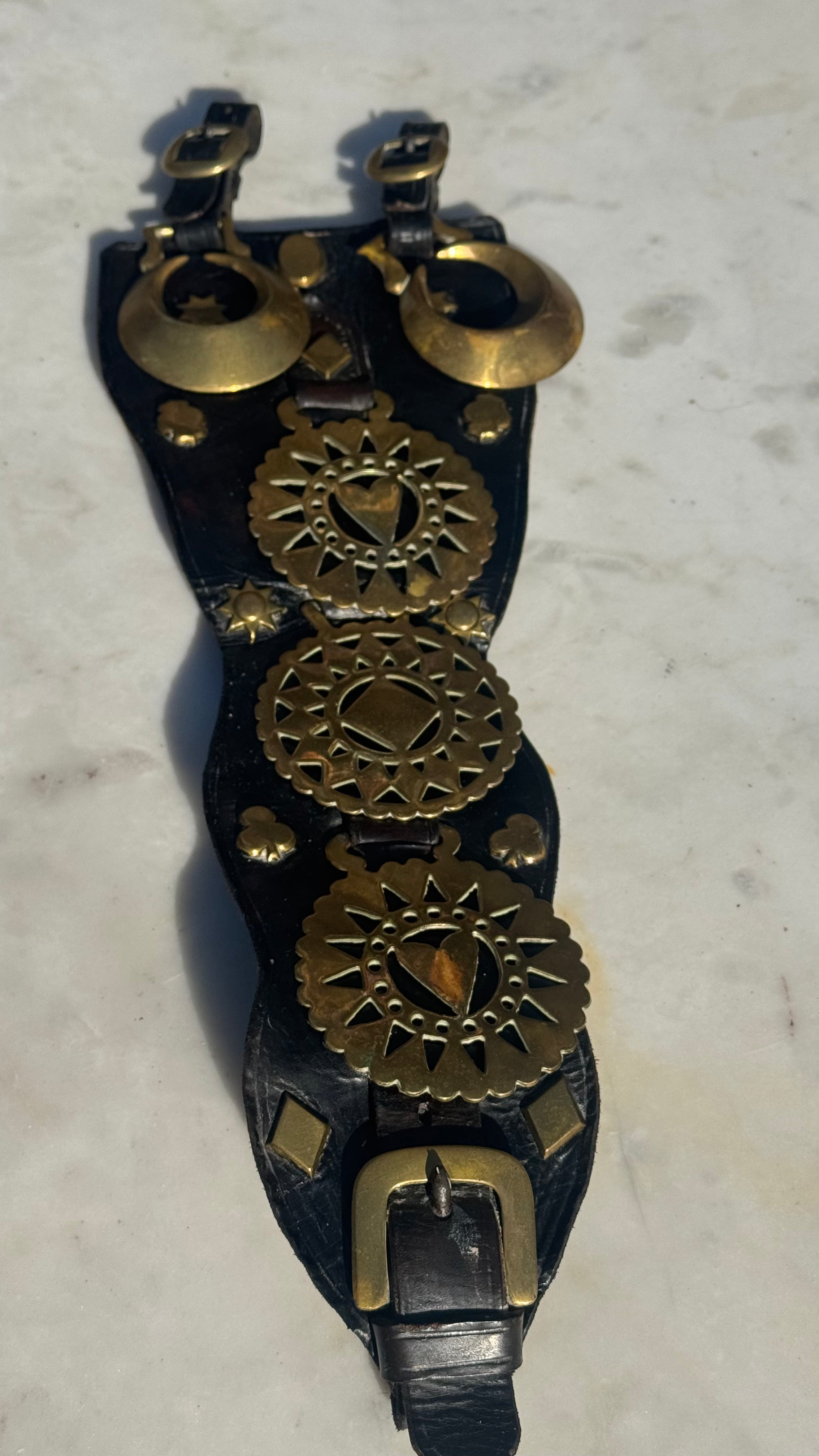 Vintage English Horse Brass Martingale