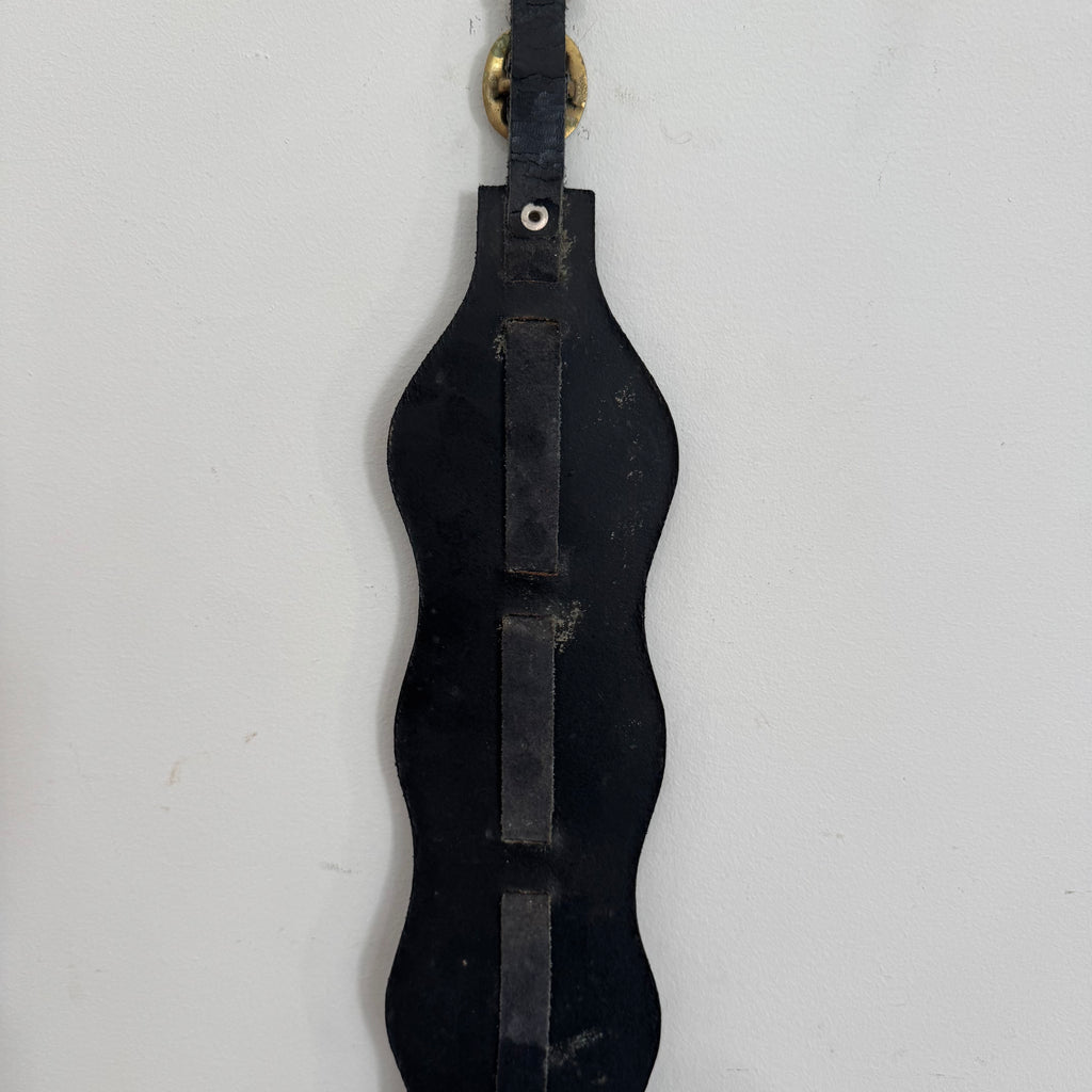Vintage English Horse Brass on Leather - Shakespeare