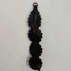 English Scalloped Horse Brass on Leather