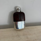 Vintage English R. Finnigan Leather Hip Flask