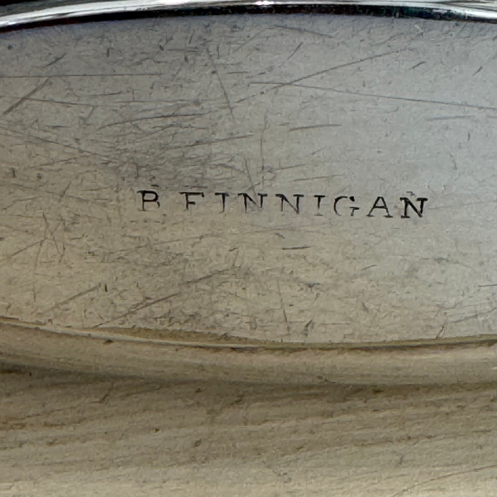 Vintage English R. Finnigan Leather Hip Flask