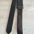English Leather Horse Harness Strap with Brass Studs