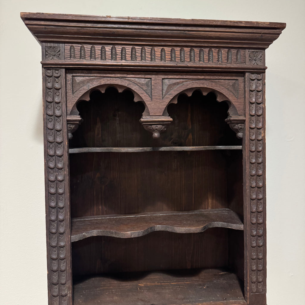 Antique Carved Wooden Wall Shelf