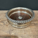 English Silverplate Wine Bottle Coaster
