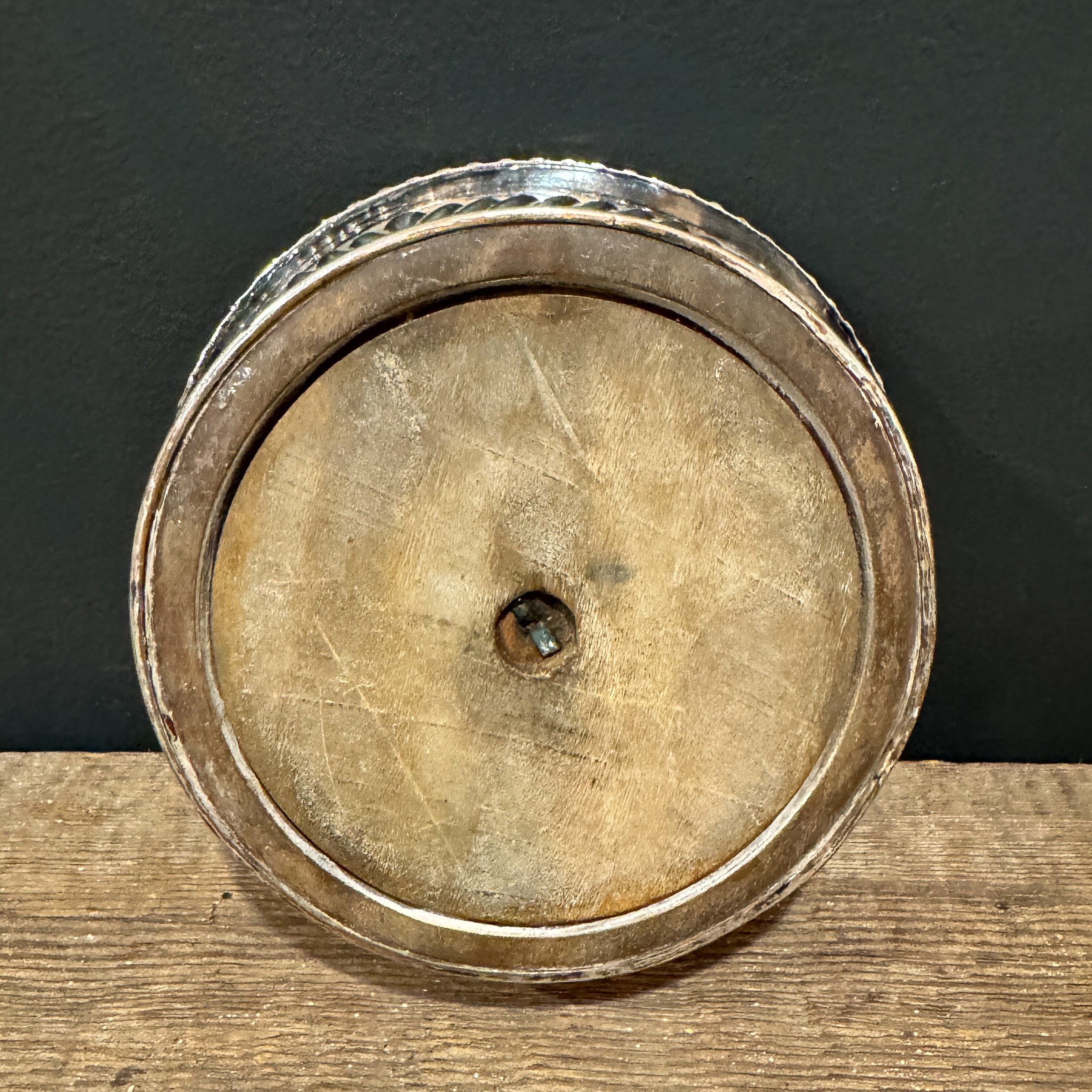 English Silverplate Wine Bottle Coaster