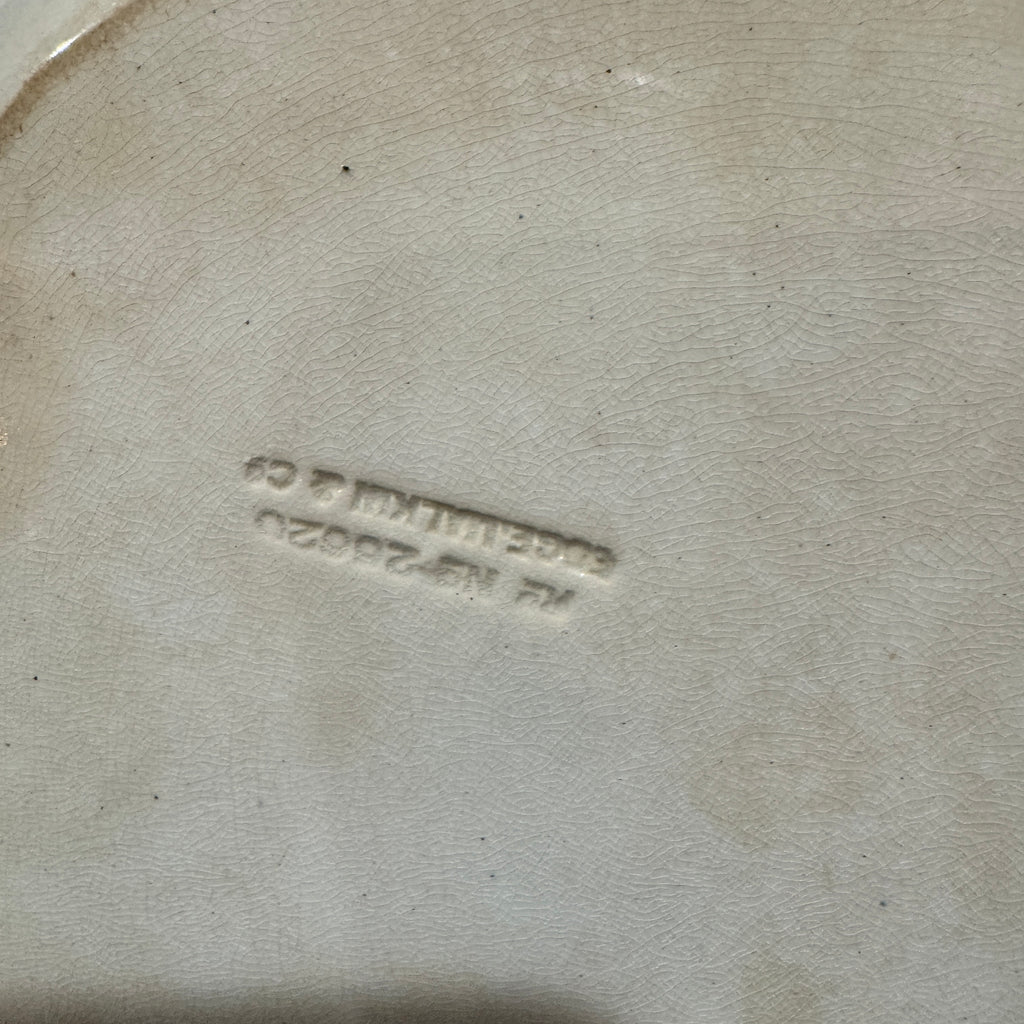 English Brown Transferware Platter